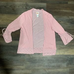 Formal pink cardigan